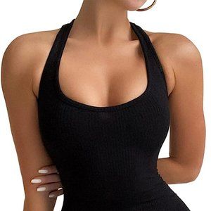 Bodycon Romper, Black